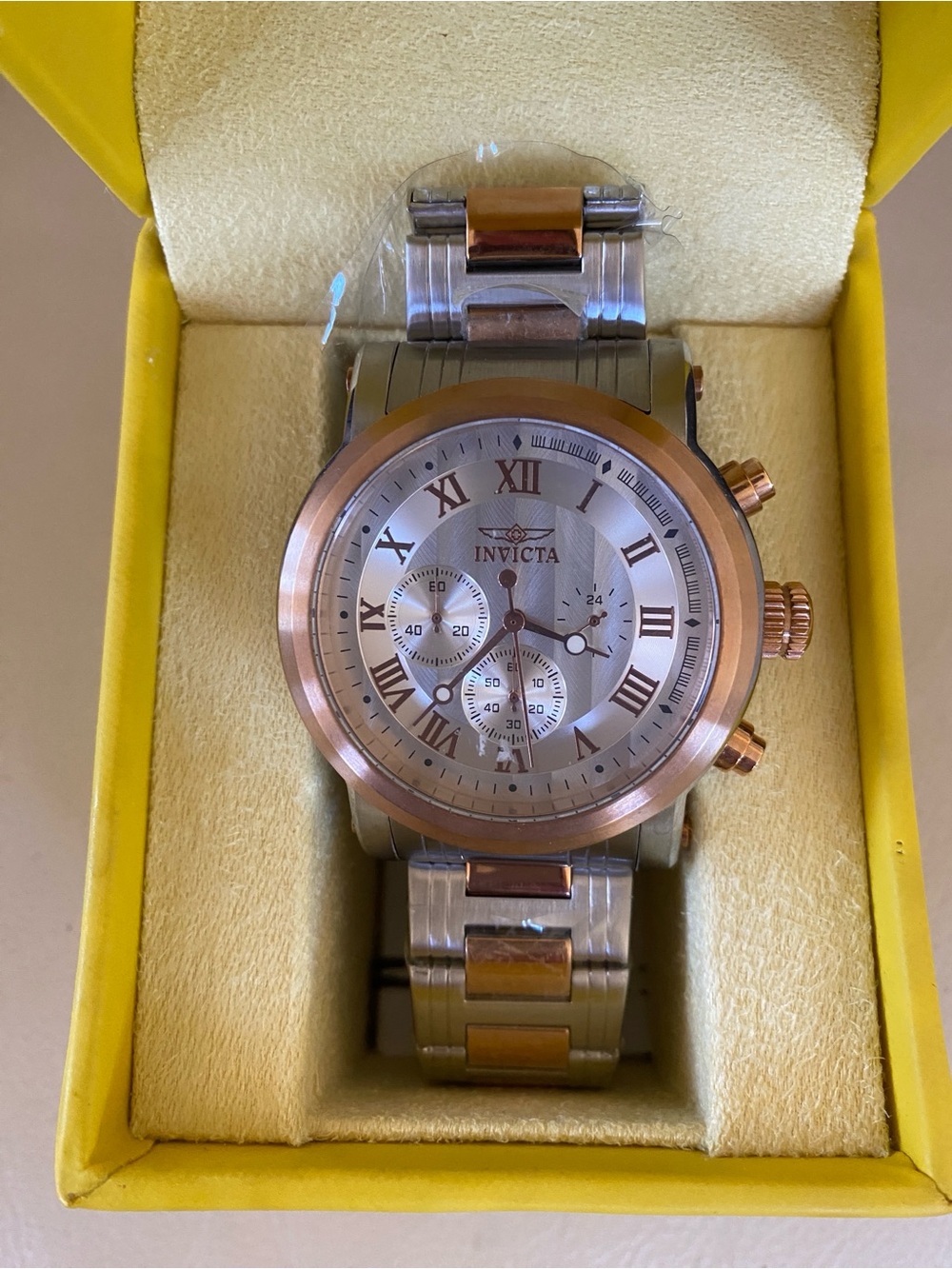 Invicta Men's Two-Tone Stainless Steel Chronograph Watch - Rose Gold & Silver